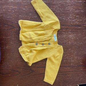 Baby Boden gold/yellow cardigan 3-6 month